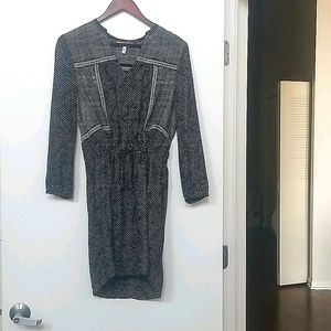 Rebecca's Taylor 100% Silk Drawstring Dress